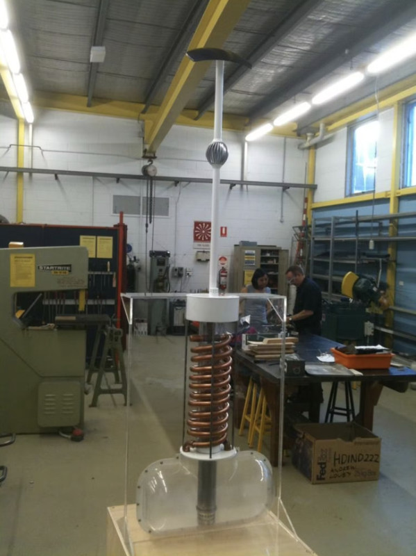 Sistema de Riego Airdrop en laboratorio