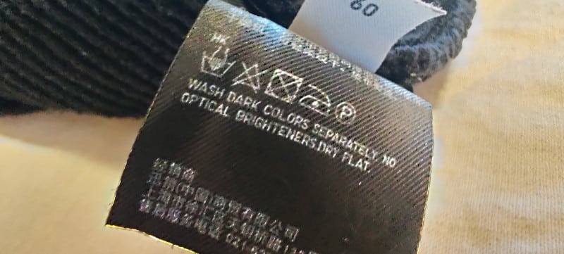 Etiqueta símbolos lavado