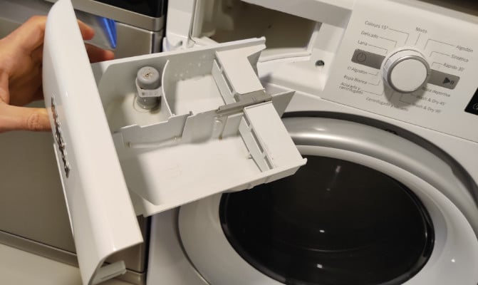 Cómo limpiar el cajetin de tu lavadora 2