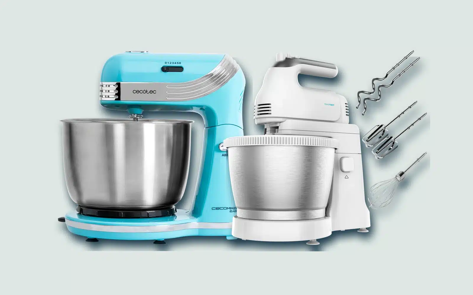 Comparativa de qué batidora amasadora cecotec comprar: cecomixer, powertwist o twist&fusion