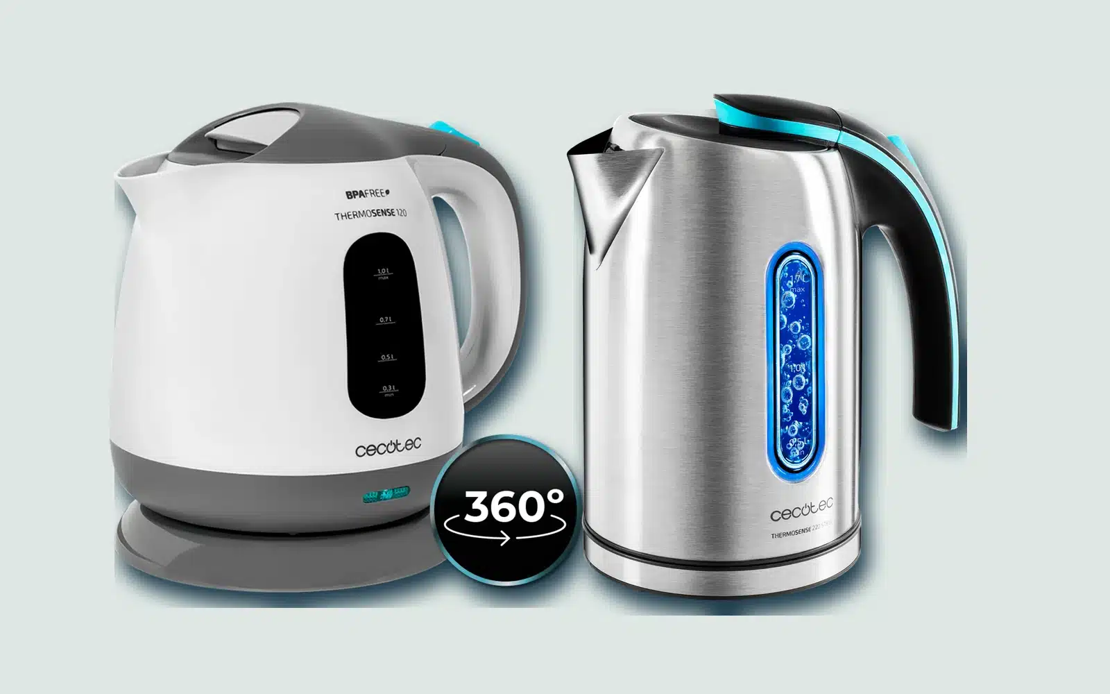 Comparativa de qué hervidor de agua cecotec comprar: compacto, acero, cristal o táctil